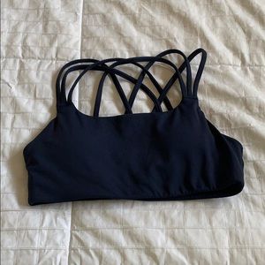 NWOT navy blue hyper focused sports bra